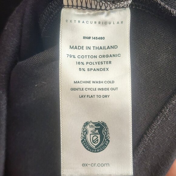 Extracurricular Pullover Sweater Mens XL Half Zip Organic Cotton Patch - Picture 7 of 11